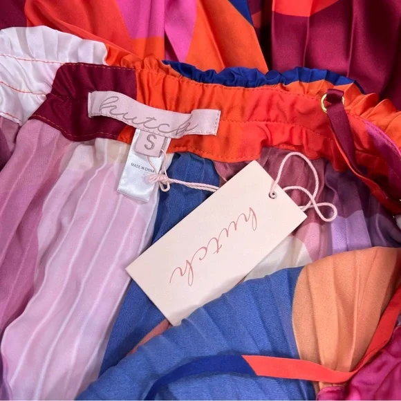 Anthropologie Hutch Tiered High-Low Pleated Dress Size S NWT - Picture 12 of 16